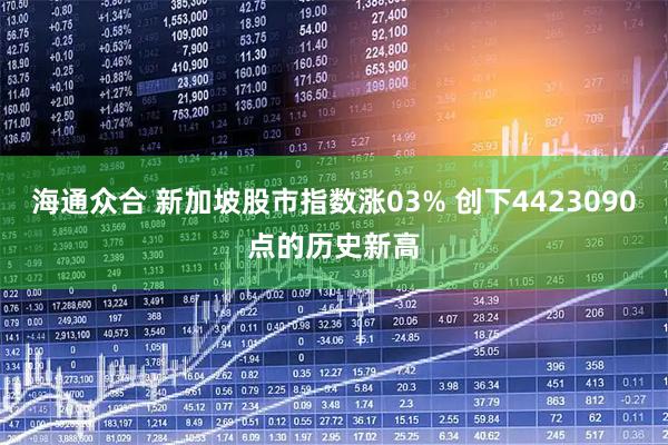 海通眾合 新加坡股市指數(shù)漲03% 創(chuàng)下4423090點(diǎn)的歷史新高